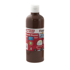 Bigpoint | Parmak Boyası, Parmak ve Fırça ile Kullanıma Uygun, Çocuklar için Güvenli Boya, 500 ml, Kahverengi ana görseli