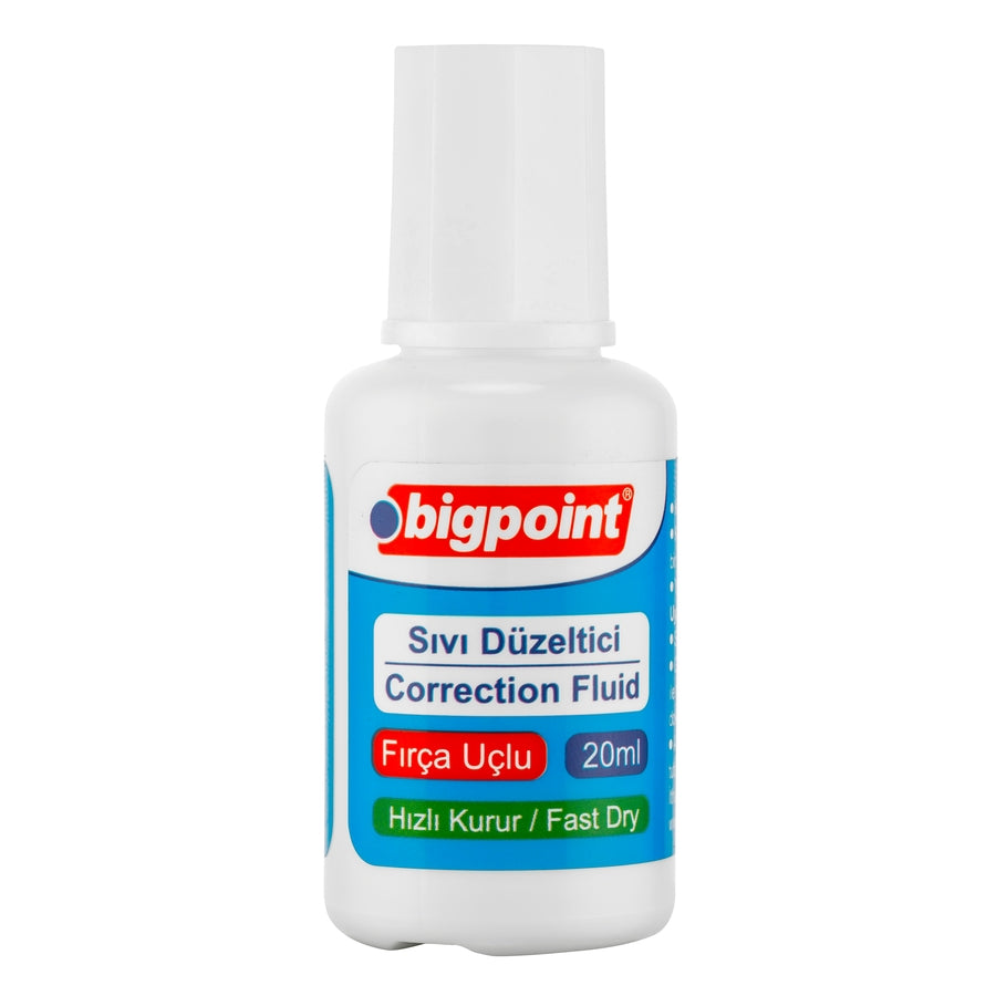 Bigpoint | Sıvı Silici 20 ml, Hızlı Kuruyan, Solventsiz ve Hassas Düzeltme için İdeal