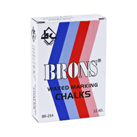 Brons Yağlı Tebeşir Beyaz 12’li, Metal, Cam ve Sac Üzerinde Kullanım görseli