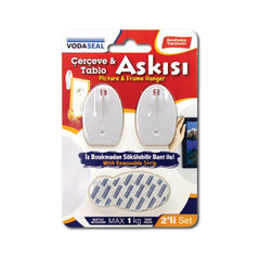 Çerçeve Tablo Askısı 2'li Set | İz Bırakmaz, Dayanıklı Yapışkan ana görseli