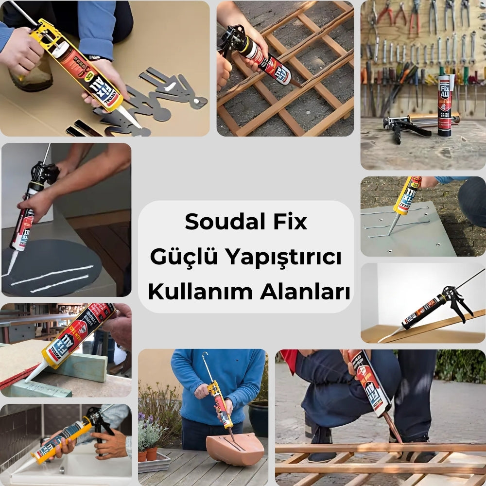 Soudal | Fix All Yüksek Güçlü Tack Yapıştırıcı, Beyaz, 290 ml