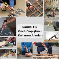 Soudal | Fix All Yüksek Güçlü Tack Yapıştırıcı, Beyaz, 290 ml görseli