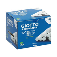 Giotto Robercolor Tozsuz Tebeşir, 100'lü, Beyaz, Kalsiyum Karbonatlı görseli