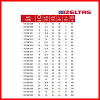 İzeltaş Altı Köşe Lokma Anahtar, 1/2 İnç 11 mm, Yüksek Tork Dayanımı görseli