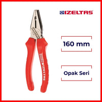 İzeltaş Kombine Pense,160mm Opak Seri, Yüksek Dayanıklı ve Tutma Gücü görseli