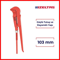 İzeltaş Maşalı Boru Anahtarı, 3" (103 mm), Güçlü Tutuş, Dayanıklı Yapı görseli