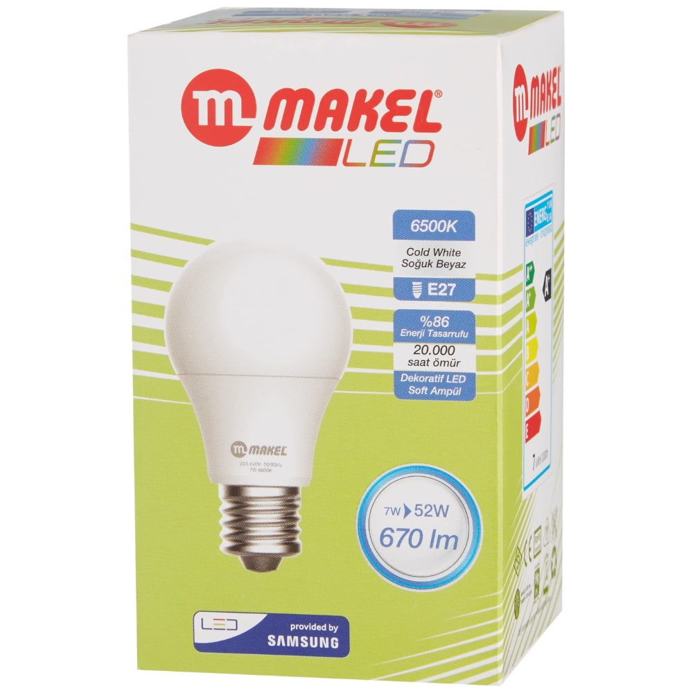 Makel | Led Ampul, E27, 7 W, 6500 K - Rodoplu Store