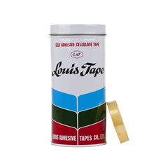 Louis Tape | Selefon Bant 12mm x 33m, Şeffaf, Doğal Kauçuk Yapışkan Teneke Kutulu ana görseli