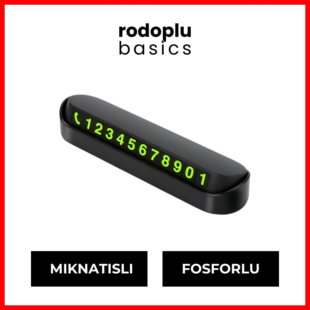 Rodoplu Basics | Araç Fosforlu Numaratör Aç-Kapa - Rodoplu Store