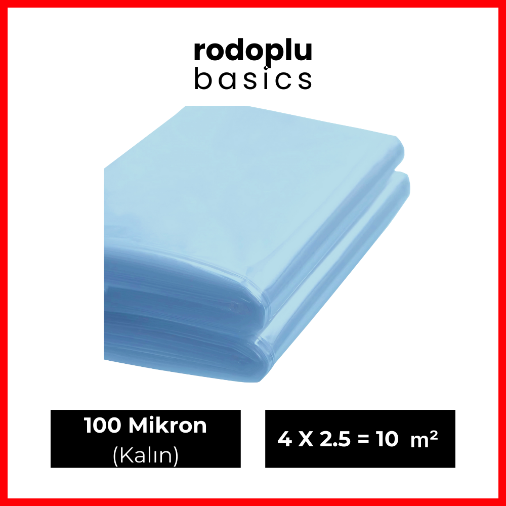 Rodoplu Basics | Hışır Örtü, Naylon Örtü, Su ve Toz Geçirmez Boya Badana ve Zemin Örtüsü, Kalın, 10 m² - Rodoplu Store