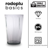 Rodoplu Basics | Meşrubat Bardağı, Şeffaf, Kırılmaz, Cam Görünümlü Plastik Bardak, 400 ml görseli