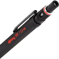 Rotring | 500 Versatil Kalem 0.5 mm Siyah, Metal Tutuşlu, Teknik Çizim İçin görseli