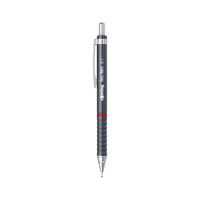 Rotring | Tikky Retro Versatil Kalem, 0.7 mm Uç, Metalik Gri, Ergonomik Tutuş görseli
