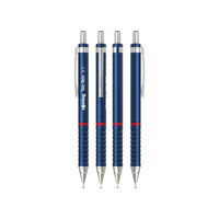 Rotring | Tikky Retro Versatil Kalem, 0.7 mm Uç, Metalik Mavi, Ergonomik Tutuş görseli