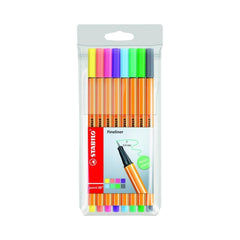 Stabilo | Point 88 Fineliner Kalem Seti, 8 Pastel Renk, 0.4 mm Uç, Metal Destekli Uç, Altıgen Tasarım ana görseli