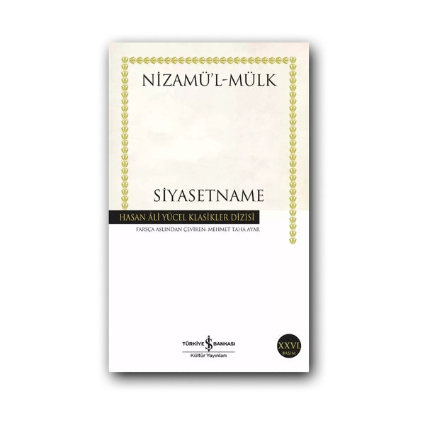 Siyasetname (Karton Kapak) – Nizamülmülk, Klasik Felsefe Eseri ana görseli