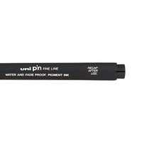 UNİ | Pin 200 Teknik Çizim Kalemi, 0.3 mm Uç, Siyah, Suya ve Solmaya Dayanıklı Pigment Mürekkep görseli