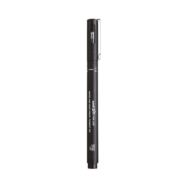 UNİ | Pin 200 Teknik Çizim Kalemi, 1.0 mm Uç, Siyah, Suya ve Solmaya Dayanıklı Pigment Mürekkep ana görseli