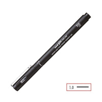 UNİ | Pin 200 Teknik Çizim Kalemi, 1.0 mm Uç, Siyah, Suya ve Solmaya Dayanıklı Pigment Mürekkep görseli