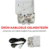 Altılı Çoklu Priz – Anahtarlı Topraklı, Çoçuk Korumalı, Kablosuz, Siyah görseli