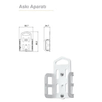 Altılı Çoklu Priz – Topraklı, Uzatma Kablosu, 6lı, 5m, Siyah görseli