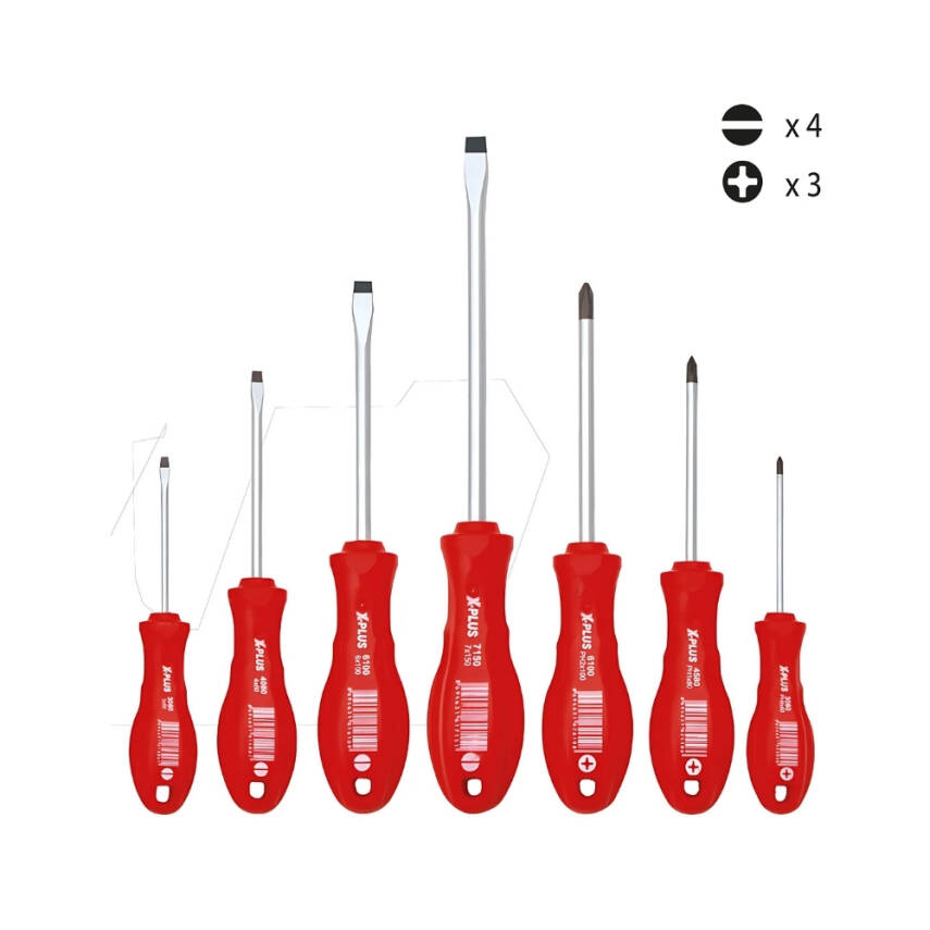 Cerpa X-Plus Tornavida Takımı, Manyetik Uçlu, 7'li Set, Dayanıklı - 1