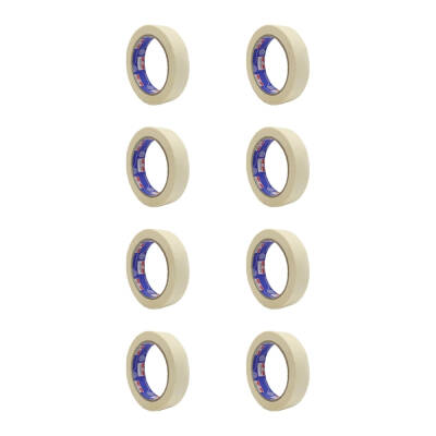 Dayson Extra Maskeleme Bandı, 8 Adet,36 mm 25 m, Beyaz, İz Bırakmaz - 2