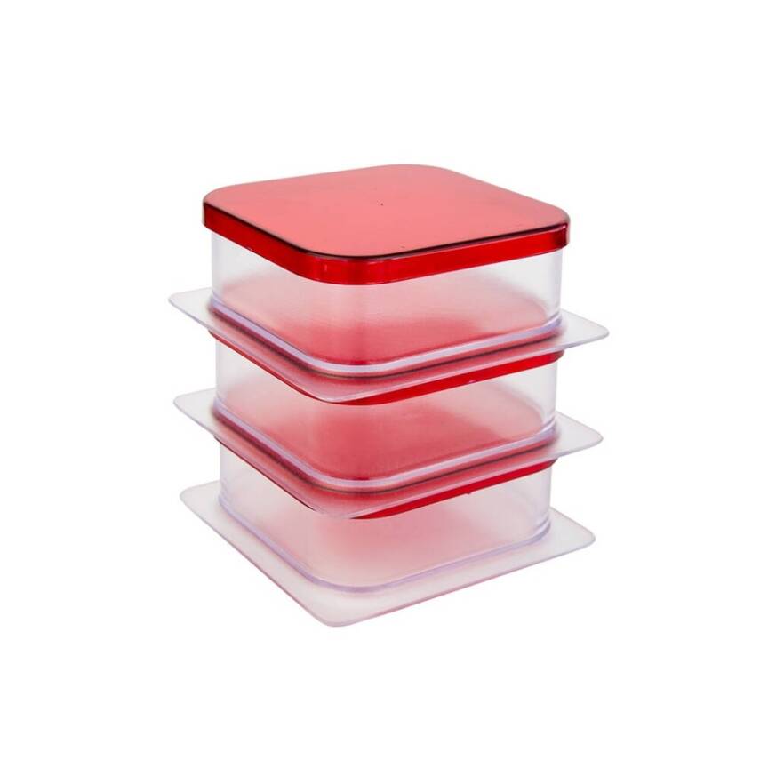 Decobella 3'lü Kapaklı Kahvaltı Seti, Şık ve Pratik Sunum, Dayanıklı - 1