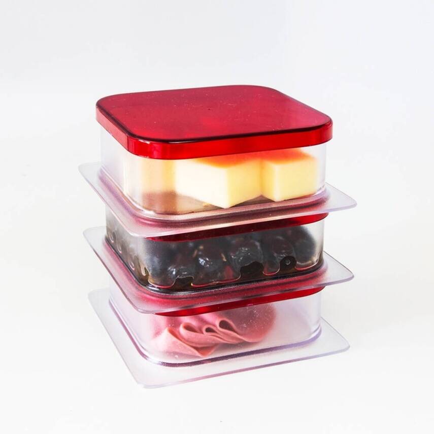 Decobella 3'lü Kapaklı Kahvaltı Seti, Şık ve Pratik Sunum, Dayanıklı - 3