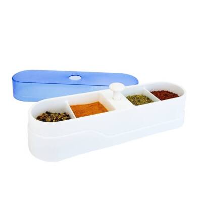 Decobella 4 Gözlü Baharatlık, Şık ve Düzenli Saklama Çözümü - 5