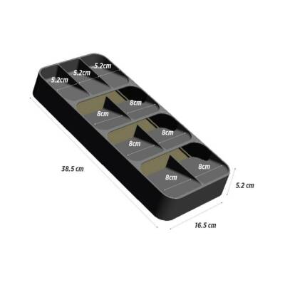 Decobella 9 Bölmeli Çekmece Kaşıklık, Rampalı, Yer Tasarruflu Tasarım - 3