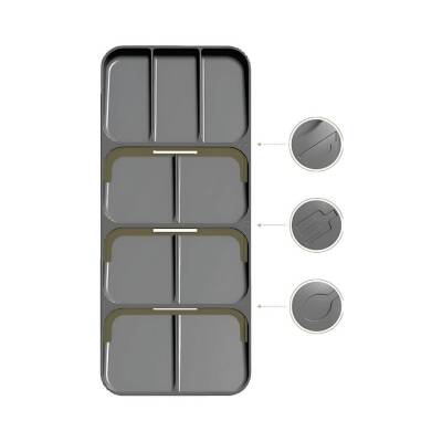 Decobella 9 Bölmeli Çekmece Kaşıklık, Rampalı, Yer Tasarruflu Tasarım - 5