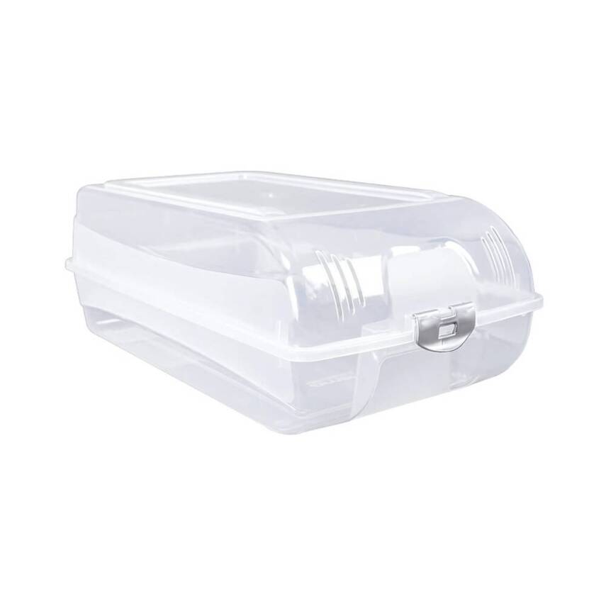 Decobella Ayakkabı Koruma Kutusu, İstiflenebilir, Koku Yapmaz, Gri - 1