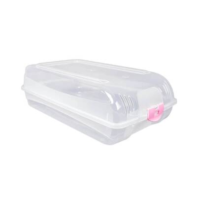 Decobella Ayakkabı Koruma Kutusu, İstiflenebilir, Koku Yapmaz, Pembe - Decobella