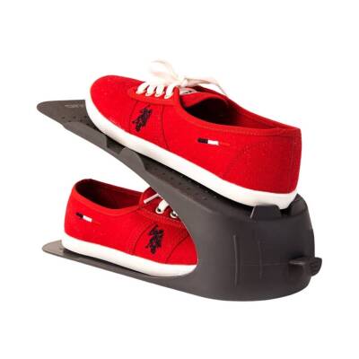 Decobella Ayakkabı Rampası, 10 Adet, Yer Tasarrufu ve Koruma, Antrasit - 5