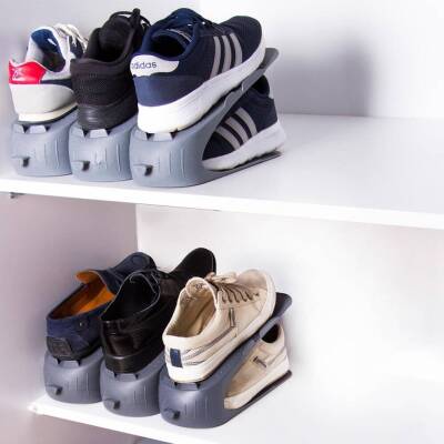 Decobella Ayakkabı Rampası, Yer Tasarrufu, Ayakkabı Koruma, Antrasit - 5