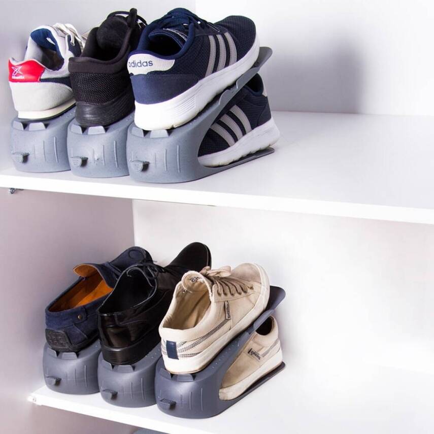 Decobella Ayakkabı Rampası, Yer Tasarrufu, Ayakkabı Koruma, Antrasit - 5