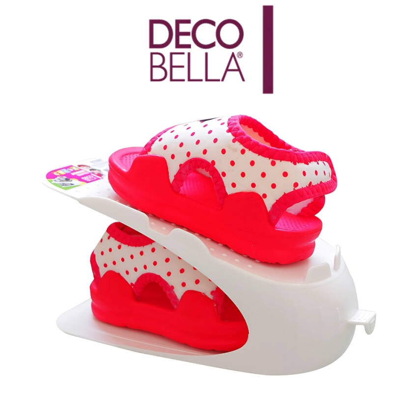 Decobella Çocuk Ayakkabı Rampası, Beyaz, Yer Tasarrufu, Koruma Sağlar - 3