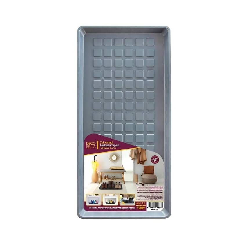 Decobella Çok Amaçlı Ayakkabı Tepsisi, Su Geçirmez, 3 Çift Kapasiteli - 1