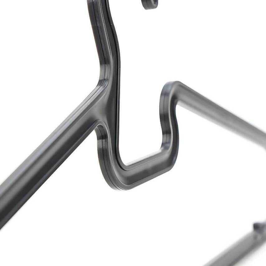 Decobella Eko Plastik Askı Seti, Siyah Renk, Dayanıklı, 10’lu Paket - 2