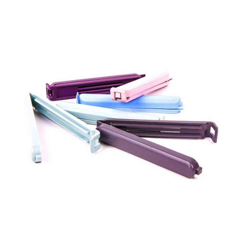 Decobella Geniş Poşet Kıskacı, 4’lü, Pratik ve Sızdırmaz Kilitleme - 1