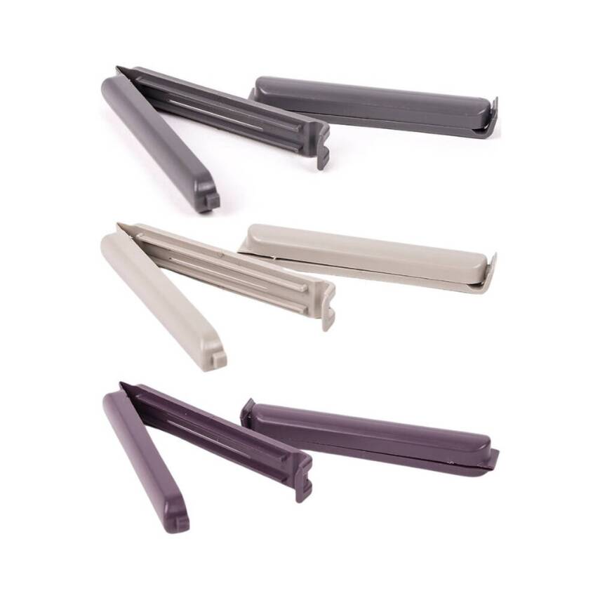 Decobella Geniş Poşet Kıskacı, 4’lü, Pratik ve Sızdırmaz Kilitleme - 4