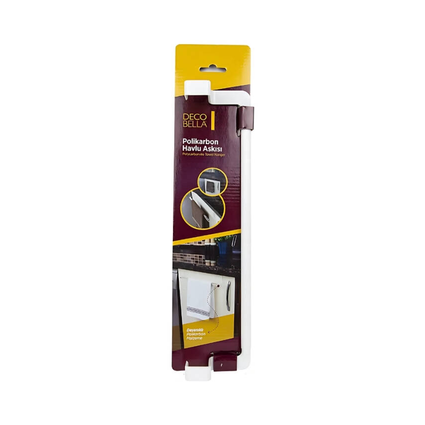Decobella Havlu Askısı, 29 cm, Kaydırmaz, Çizmez, Montajsız Kullanım - 1