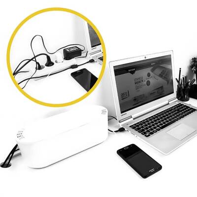 Decobella Kablo Düzenleyici Kutu, Pratik ve Şık Tasarımlı, Dayanıklı - 2