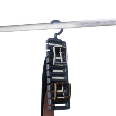 Decobella Kemer Askısı, 10 Gözlü, Düzenli ve Güvenli Saklama, Antrasit - 2