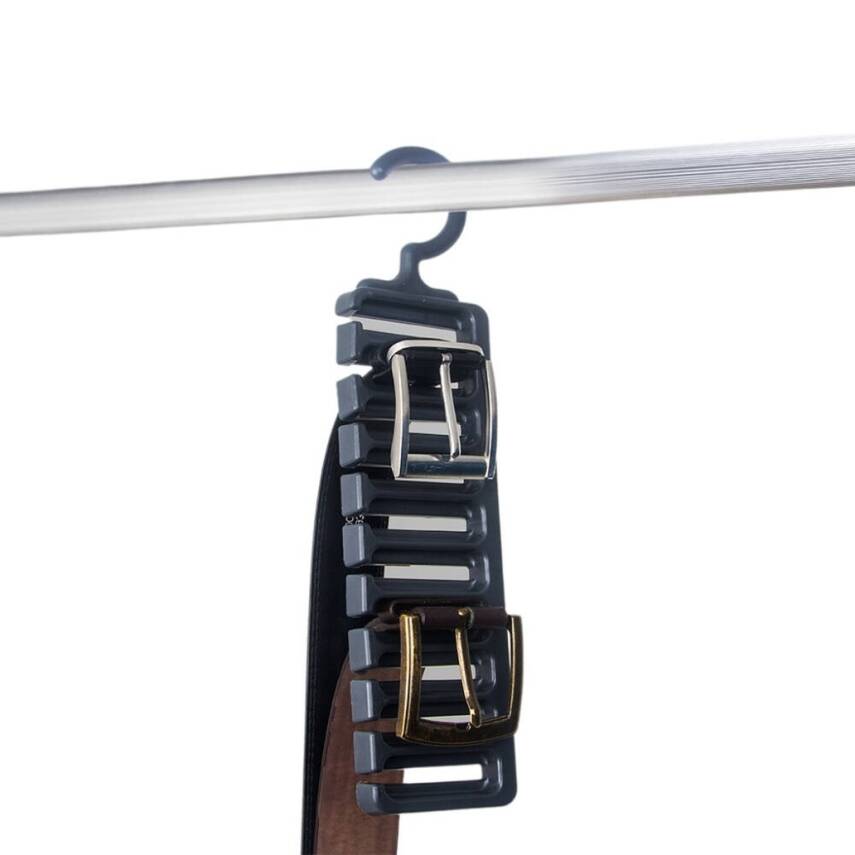 Decobella Kemer Askısı, 10 Gözlü, Düzenli ve Güvenli Saklama, Antrasit - 2