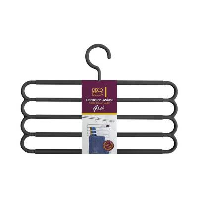 Decobella Pantolon Askısı, Dayanıklı, Yer Tasarruflu Tasarım, Antrasit - Decobella