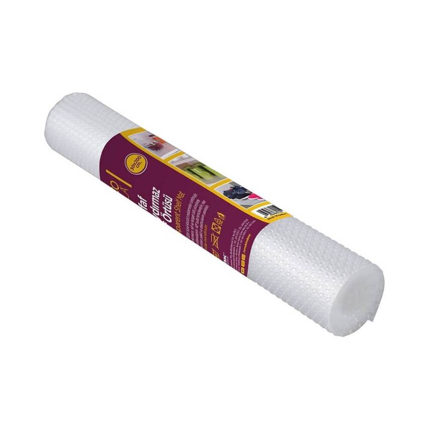 Decobella Şeffaf Raf Örtüsü 200x30 cm, Kaymaz ve Kolay Temizlenir - 1