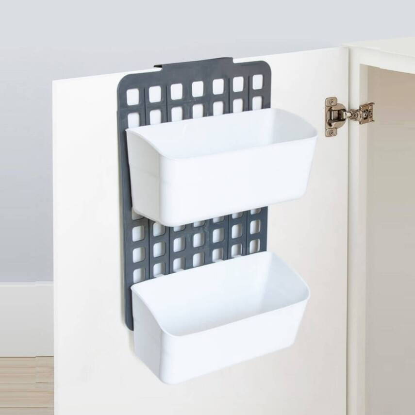 Decobella Seviye Ayarlanabilir Düzenleyici, 2 Sepet, Yer Tasarrufu - 2