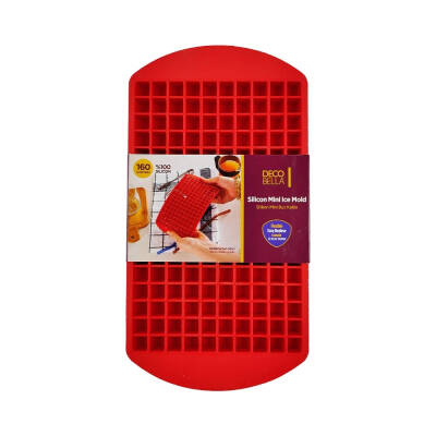 Decobella Silikon Mini Buz Kalıbı,Esnek ve Kolay Çıkarılabilir Tasarım - 1